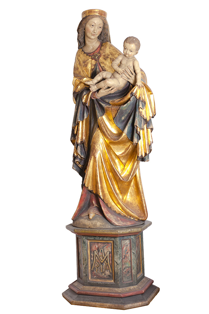 BENEVITT | Heiligenfigur - Heilige Maria mit Jesus | freier Sachverständiger für Sammlungs- und Nachlassbewertung in Kiebingen