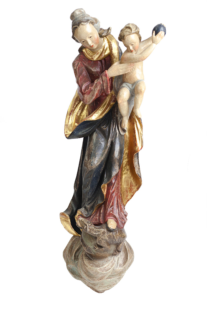 BENEVITT | Heiligenfigur - Maria mit Jesus | freier Sachverständiger für Sammlungs- und Nachlassbewertung in Kiebingen